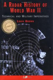 A Radar History of World War II, Louis Brown